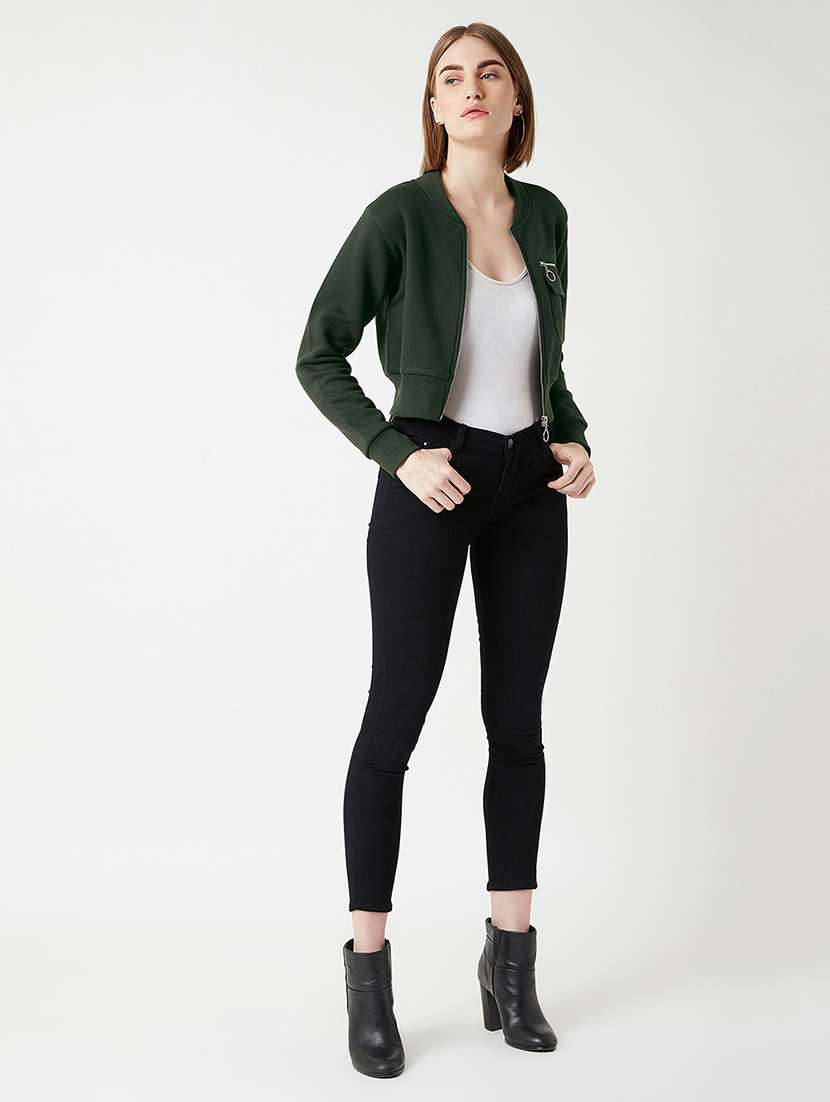 Women Solid Long Sleeves Regular Jacket - 22719362 -  Standard Image - 4
