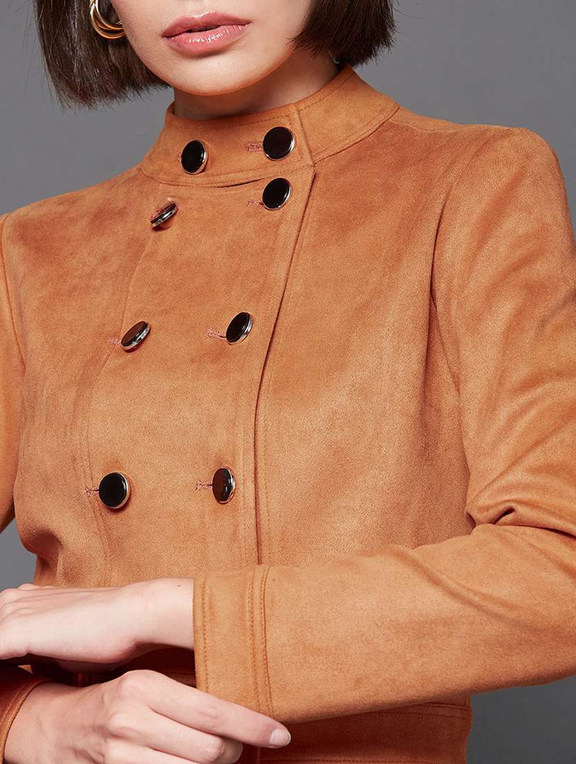 Women Solid Long Sleeves Regular Jacket - 22719396 -  Standard Image - 1