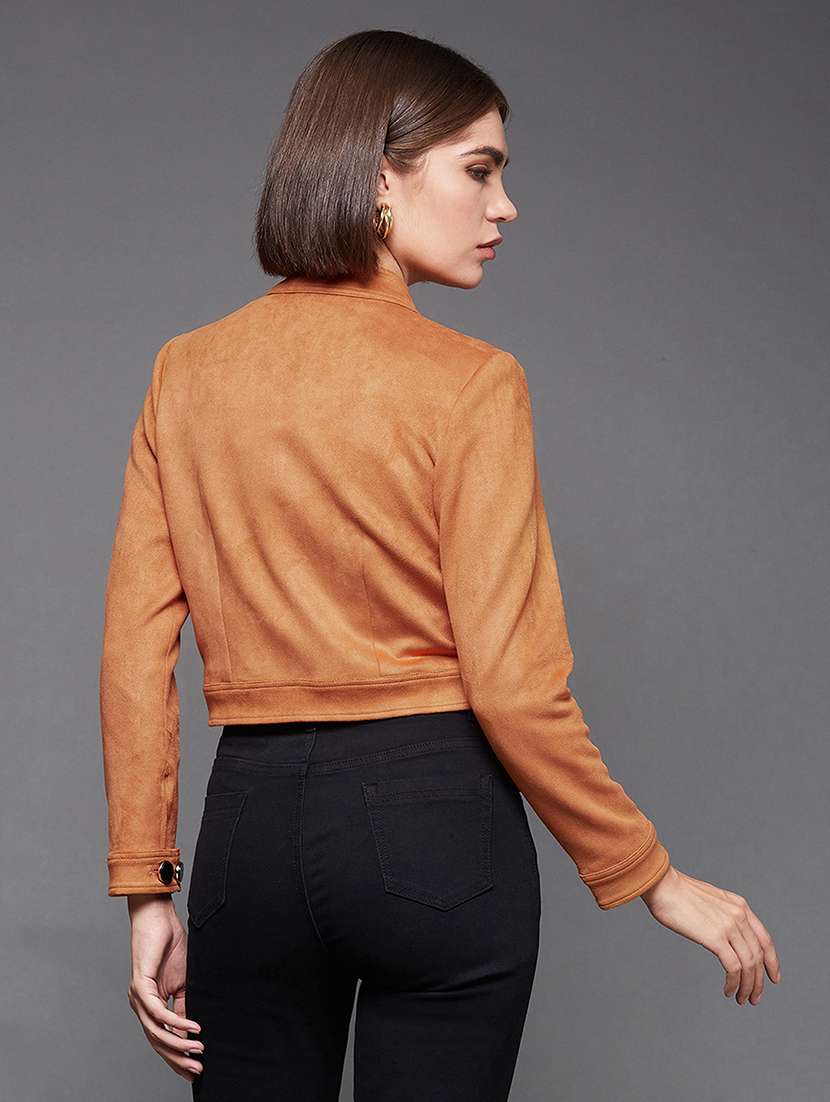 Women Solid Long Sleeves Regular Jacket - 22719396 -  Standard Image - 4