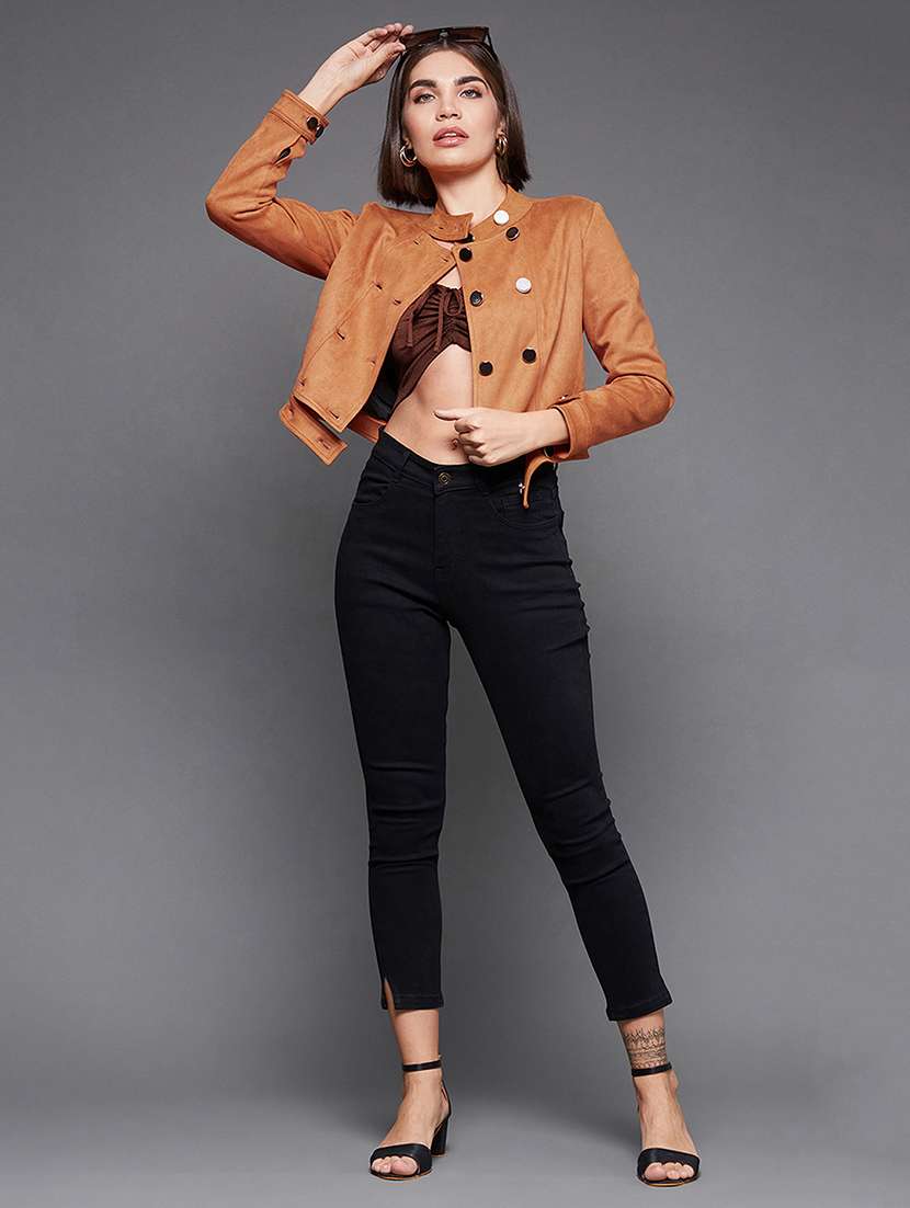 Women Solid Long Sleeves Regular Jacket - 22719396 -  Standard Image - 6