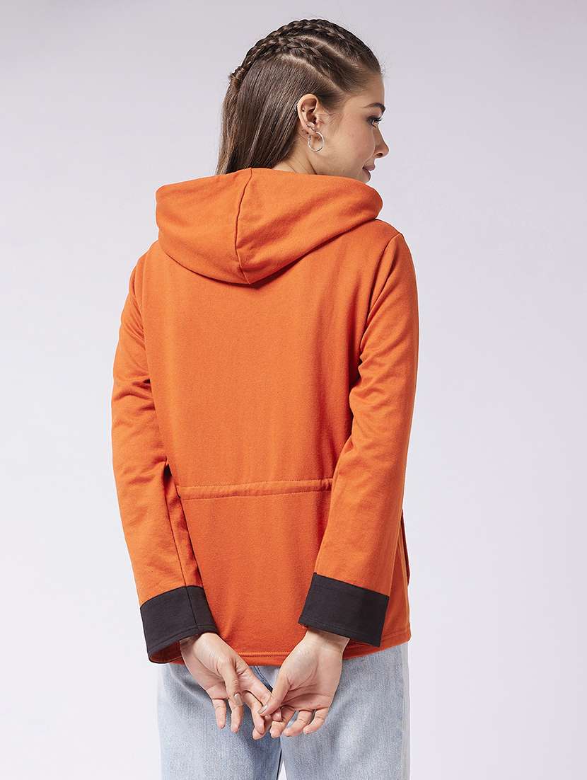 Women Solid Long Sleeves Hooded Parka Jacket - 22719403 -  Standard Image - 4