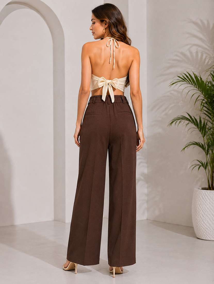 Women Embroidered Halter Neck Crop Top - 22719488 -  Standard Image - 4