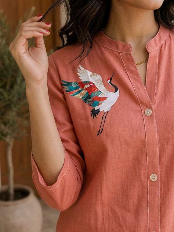Women Printed Three Quarter Sleeves Regular Shirt - 22719506 -  Standard Image - 1