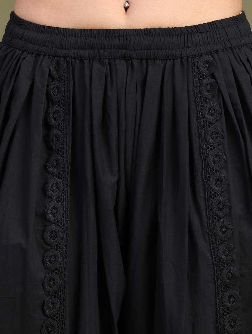 Women Solid Mid Rise Dhoti Salwar - 22719692 -  Standard Image - 1