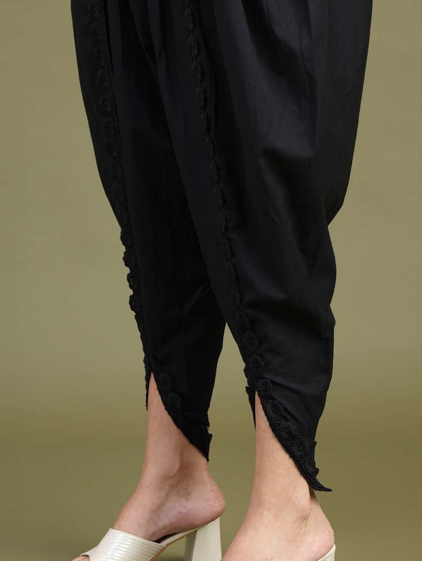 Women Solid Mid Rise Dhoti Salwar - 22719692 -  Standard Image - 4