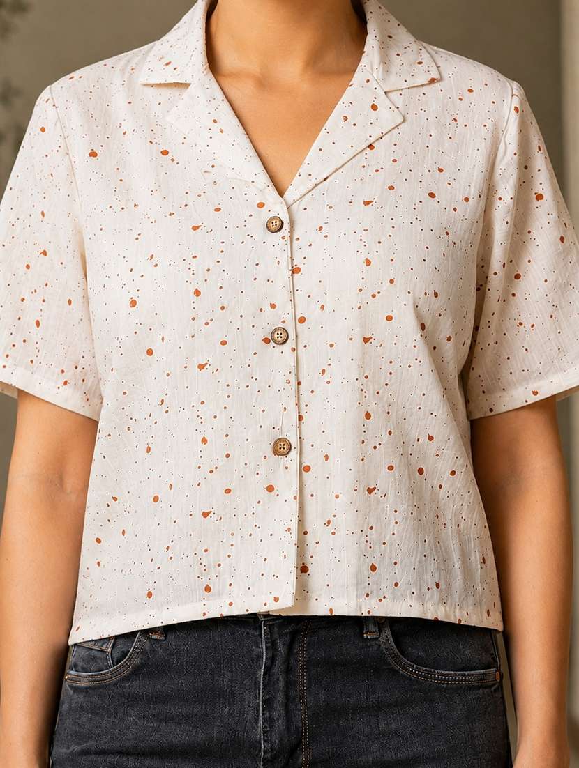 Women Printed Short Sleeves Regular Shirt - 22719774 -  Standard Image - 1