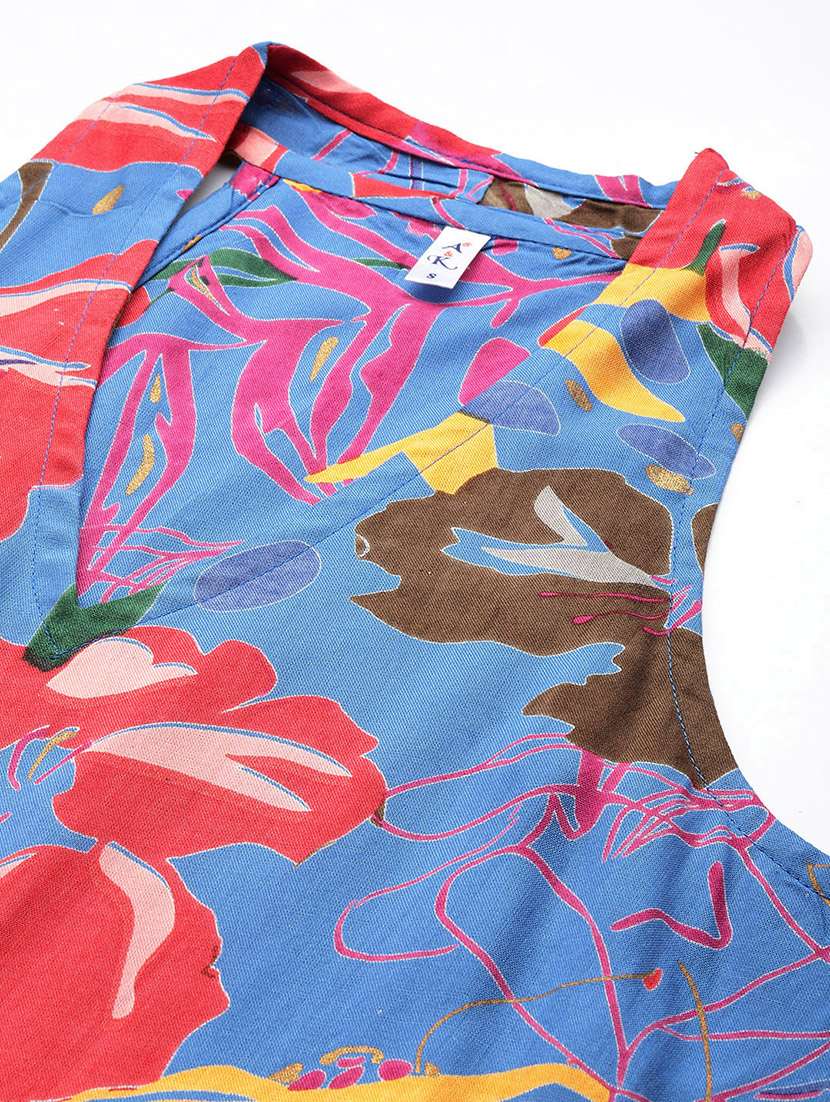 Women Printed Sleeveless Peplum Top - 22719802 -  Standard Image - 1