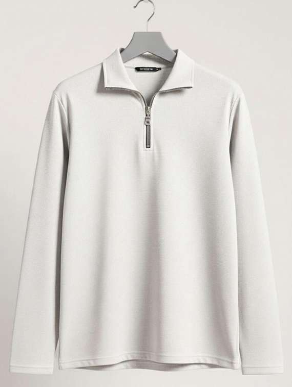 Men Textured Long Sleeves Polo T-shirt - 22720415 -  Standard Image - 4