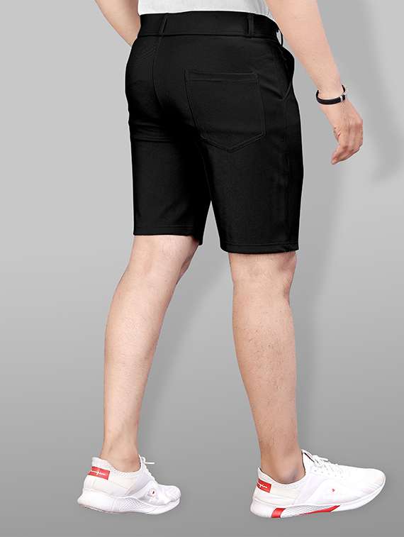 Men Solid Mid Rise Regular Fit Shorts - 22720531 -  Standard Image - 4