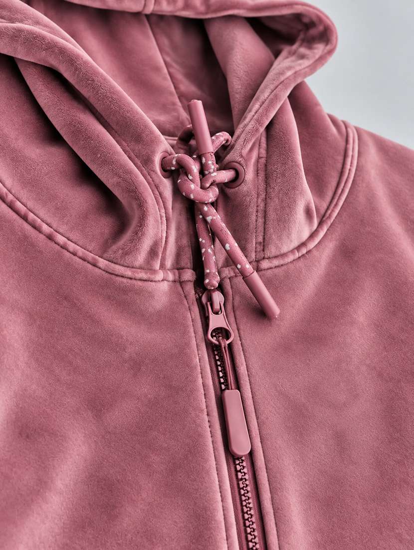 Girls Solid Long Sleeves Hooded Sweatshirt - 22720645 -  Standard Image - 4