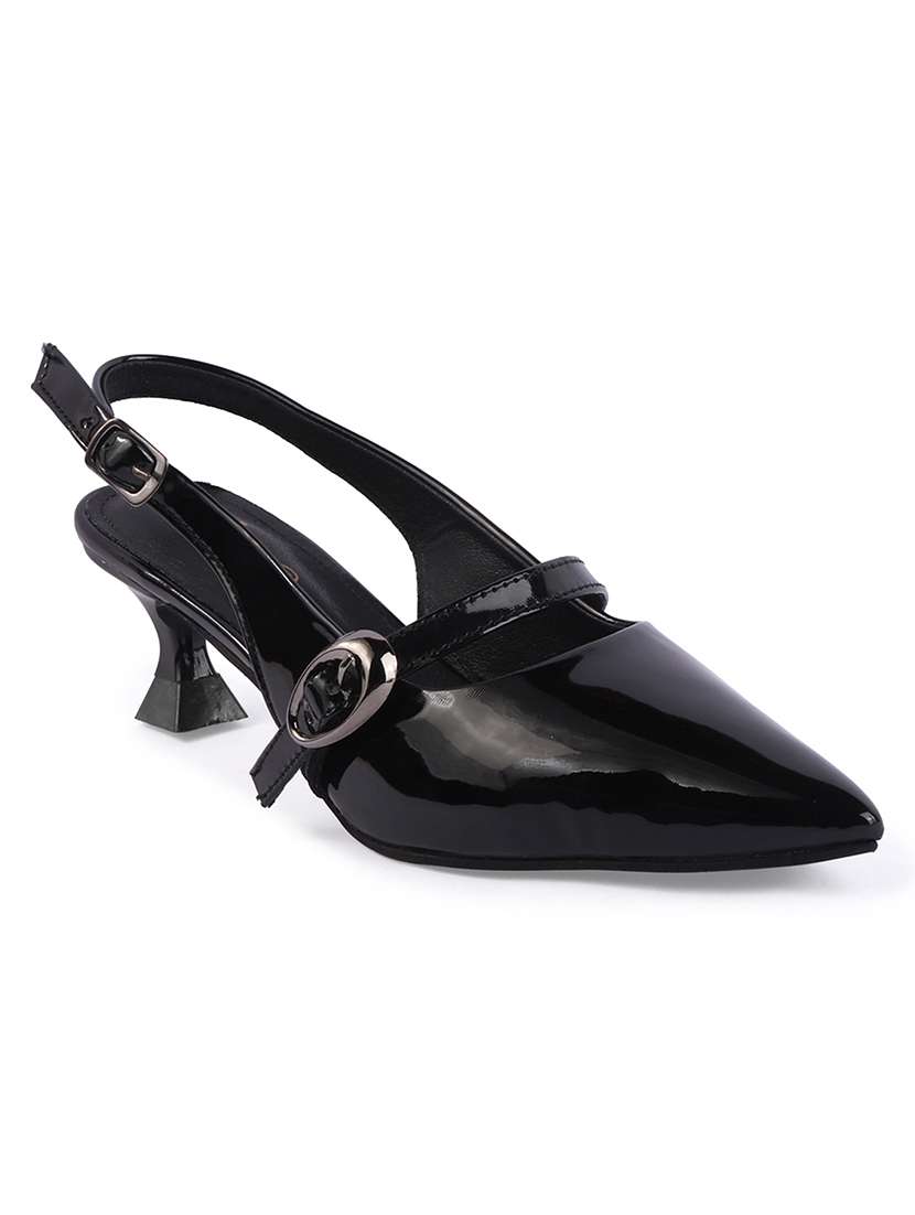 Women Solid Back Strap Pointed Sandal - 22720703 -  Standard Image - 1