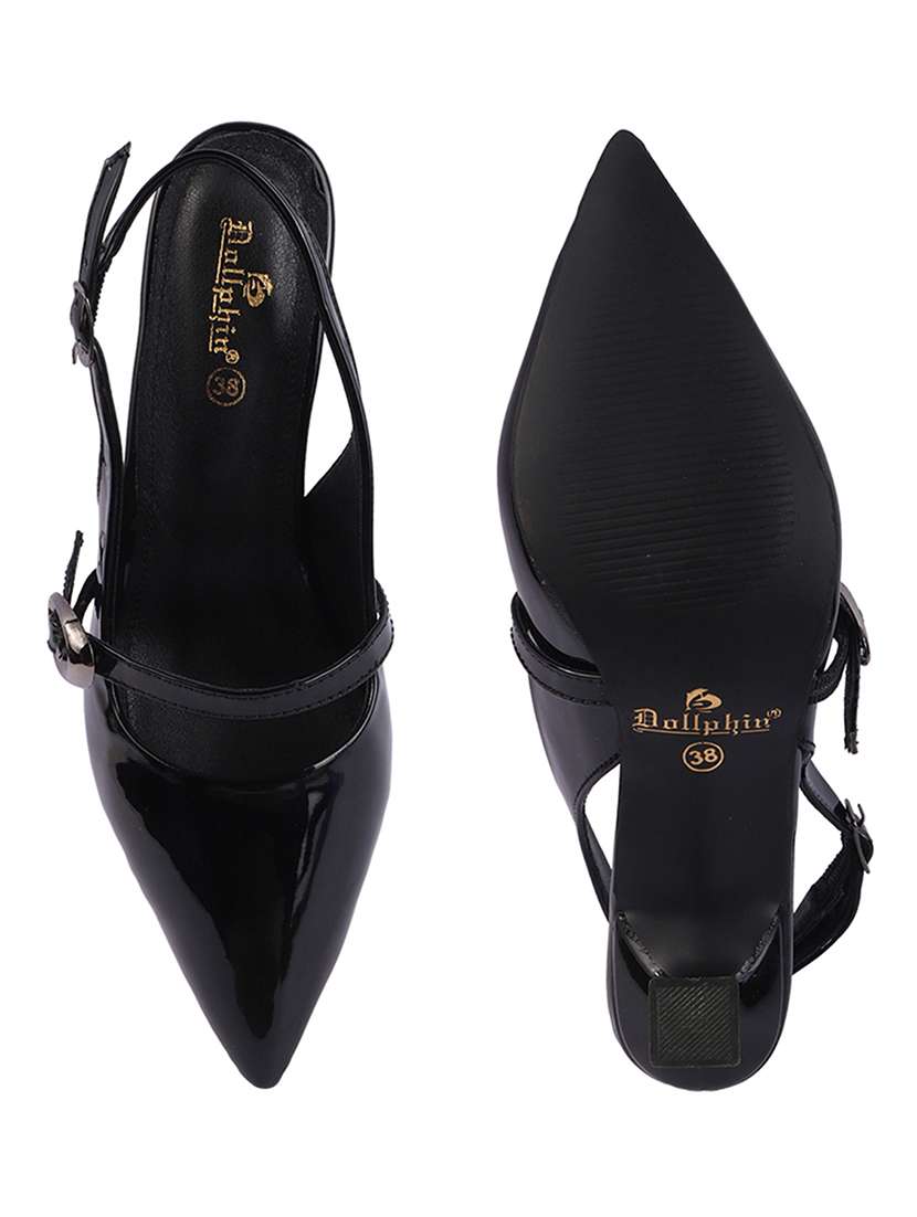 Women Solid Back Strap Pointed Sandal - 22720703 -  Standard Image - 4