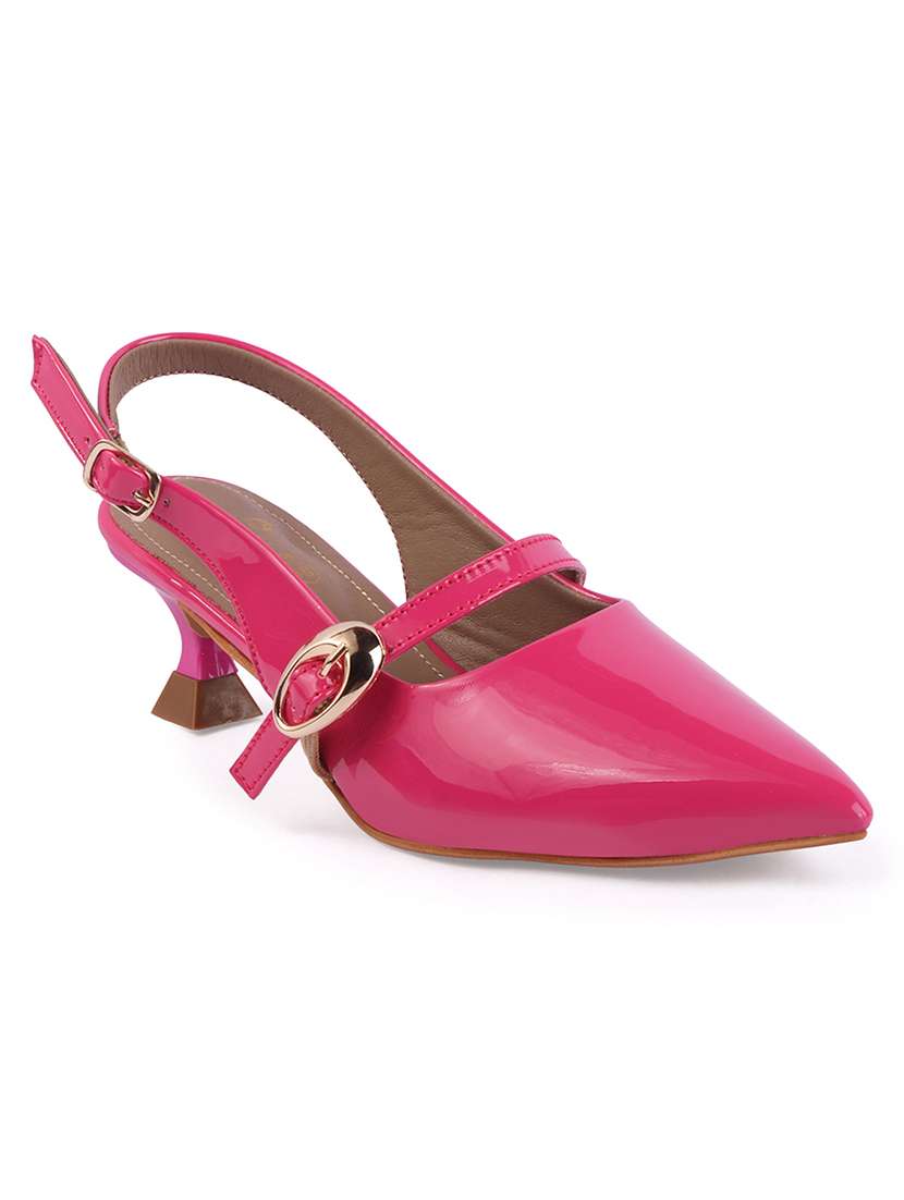 Women Solid Back Strap Pointed Sandal - 22720707 -  Standard Image - 1