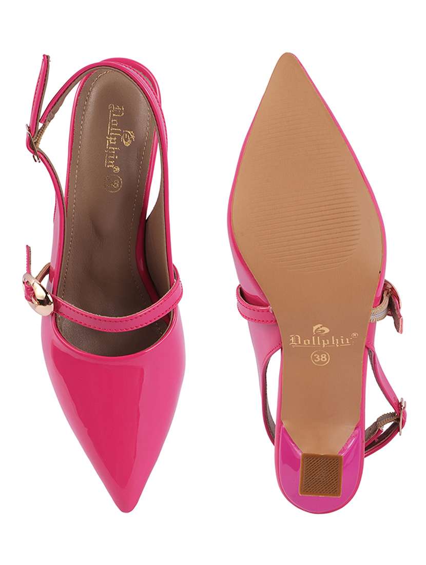 Women Solid Back Strap Pointed Sandal - 22720707 -  Standard Image - 4