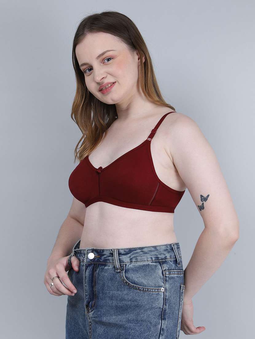Women Pack Of 2 Solid Full Coverage Regular Bra - 22721101 -  Standard Image - 1