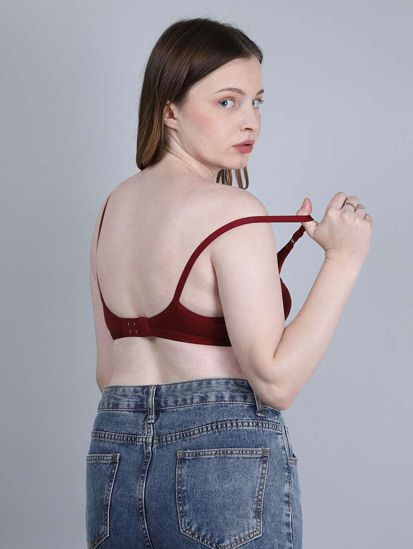 Women Pack Of 2 Solid Full Coverage Regular Bra - 22721104 -  Standard Image - 1
