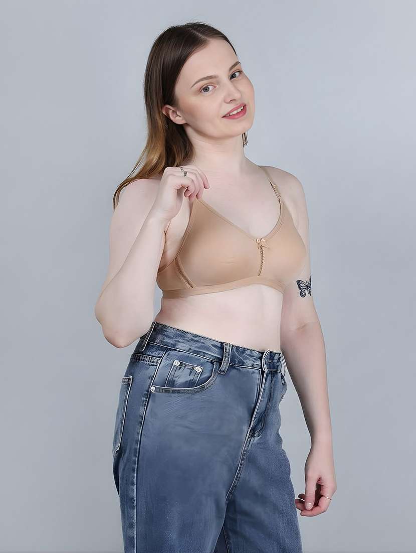 Women Pack Of 2 Solid Full Coverage Regular Bra - 22721105 -  Standard Image - 1