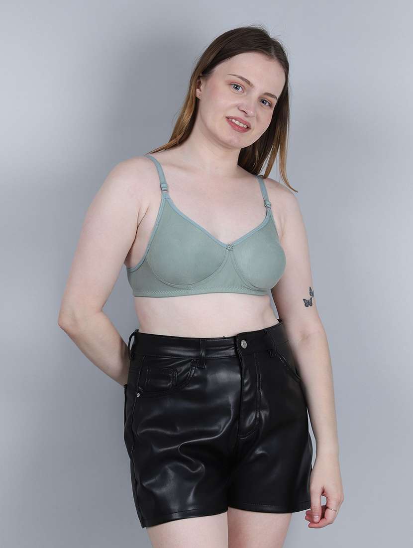 Women Pack Of 3 Solid Full Coverage Regular Bra - 22721135 -  Standard Image - 1