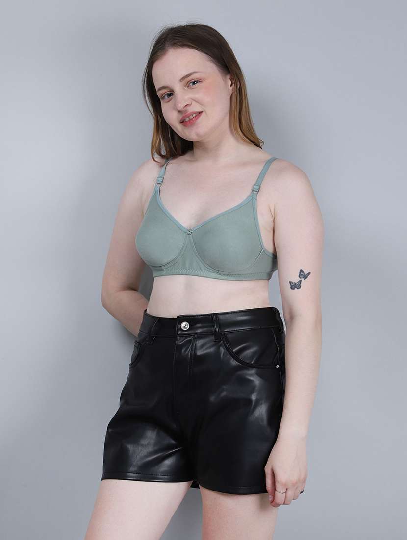 Women Pack Of 3 Solid Full Coverage Regular Bra - 22721139 -  Standard Image - 1