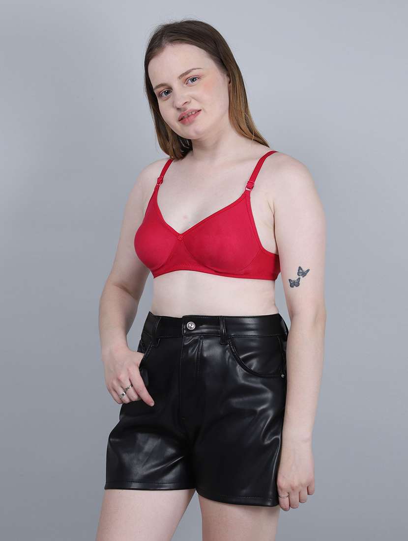 Women Pack Of 3 Solid Full Coverage Regular Bra - 22721142 -  Standard Image - 1