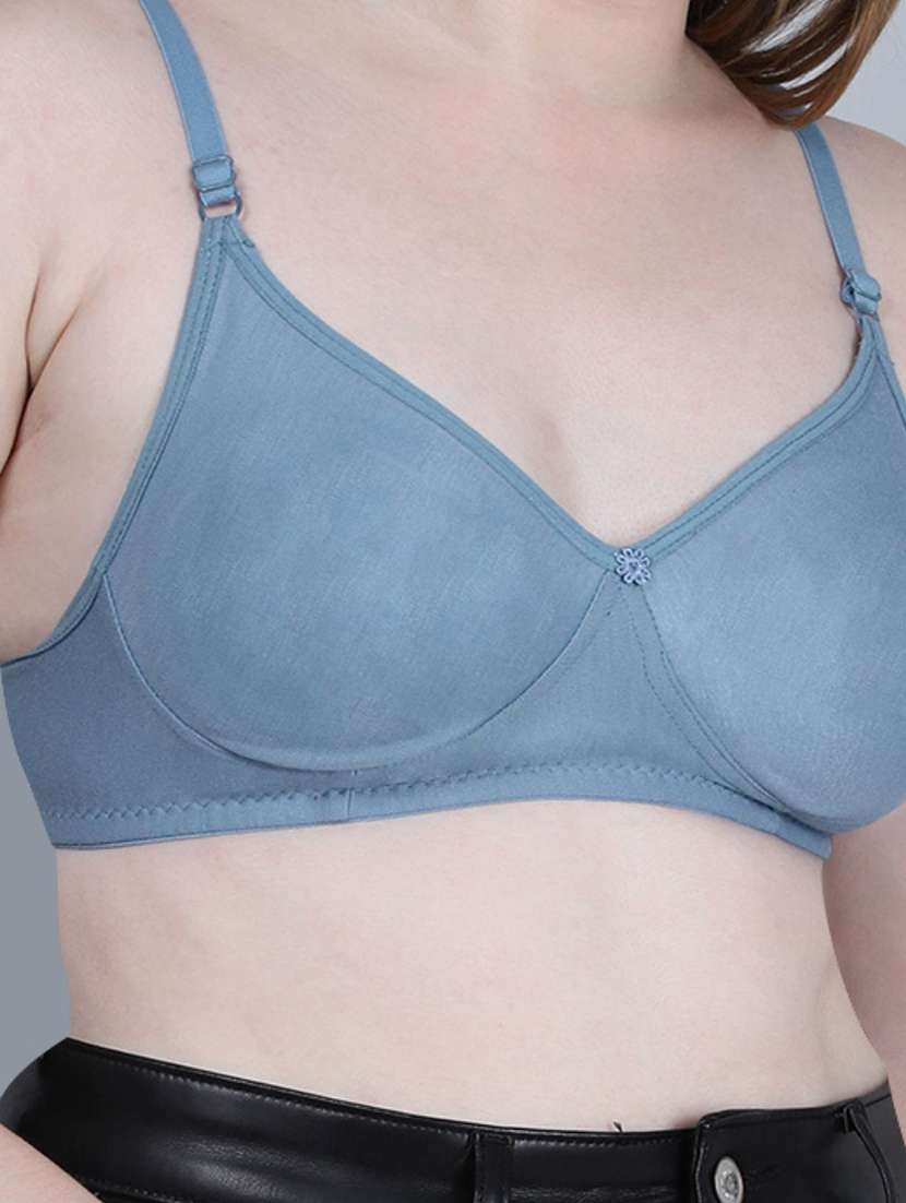 Women Pack Of 3 Solid Full Coverage Regular Bra - 22721145 -  Standard Image - 4