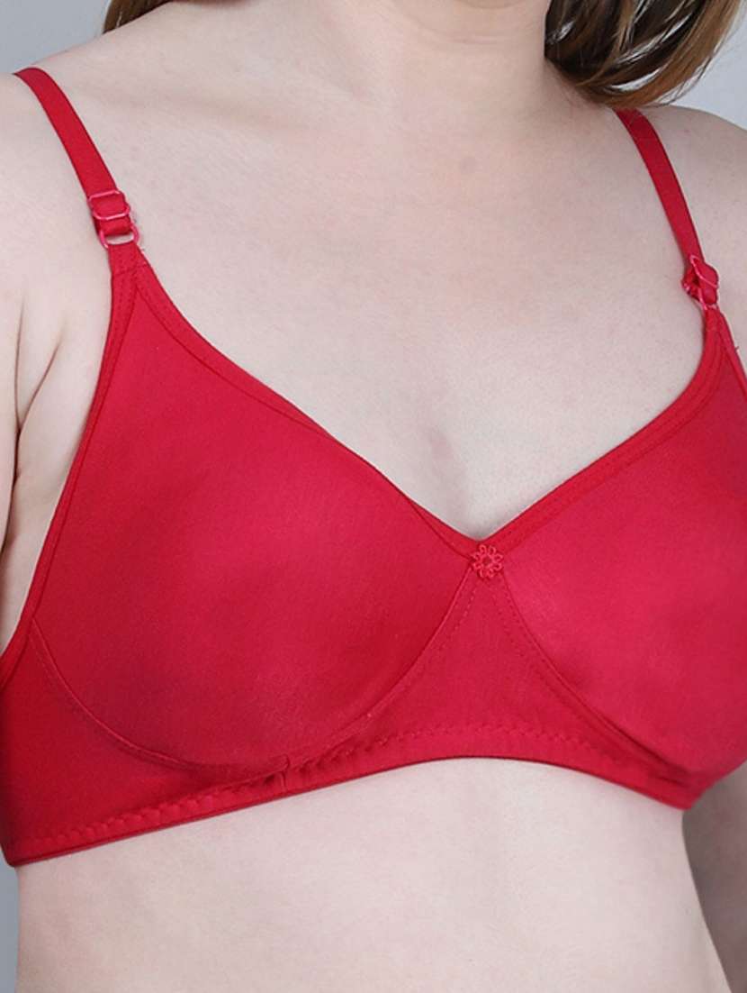 Women Pack Of 3 Solid Full Coverage Regular Bra - 22721147 -  Standard Image - 4