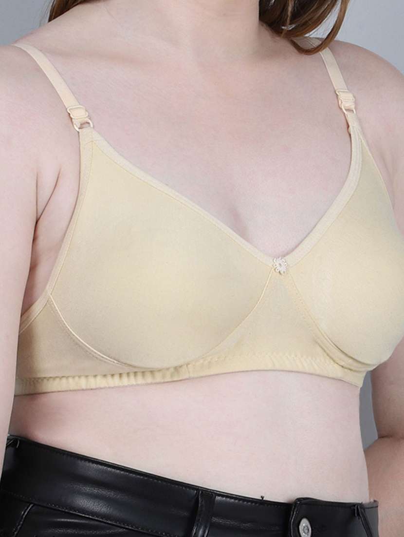 Women Pack Of 3 Solid Full Coverage Regular Bra - 22721148 -  Standard Image - 4