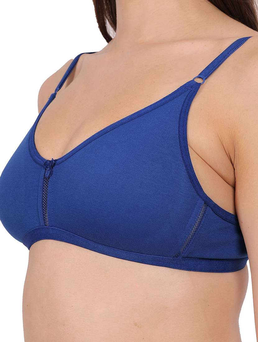 Women Pack Of 3 Solid Full Coverage Regular Bra - 22721159 -  Standard Image - 4
