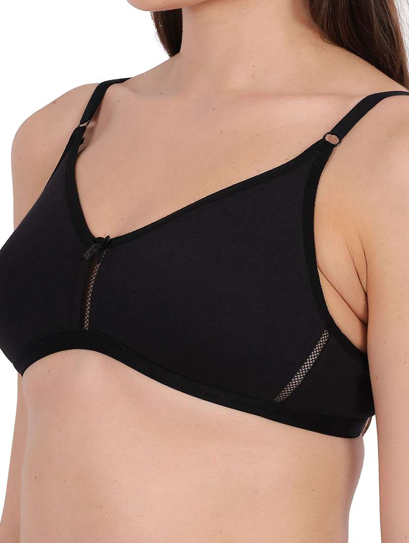 Women Pack Of 3 Solid Full Coverage Regular Bra - 22721162 -  Standard Image - 4