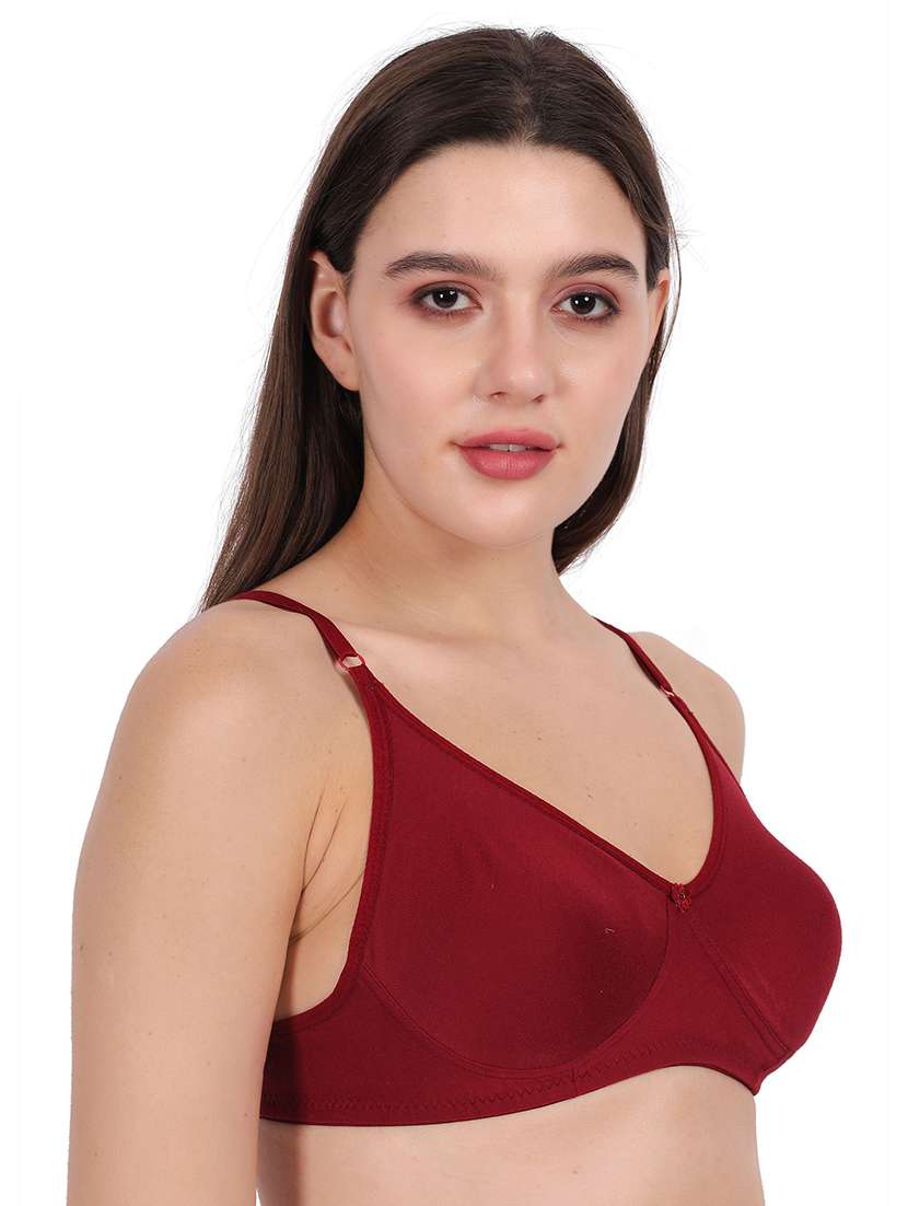 Women Pack Of 2 Solid Full Coverage T-shirt Bra - 22721184 -  Standard Image - 1
