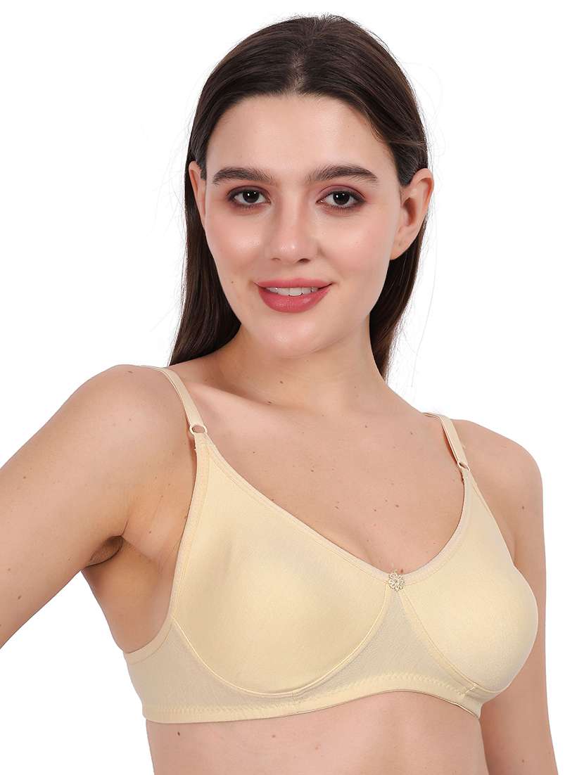 Women Pack Of 2 Solid Full Coverage Regular Bra - 22721206 -  Standard Image - 1