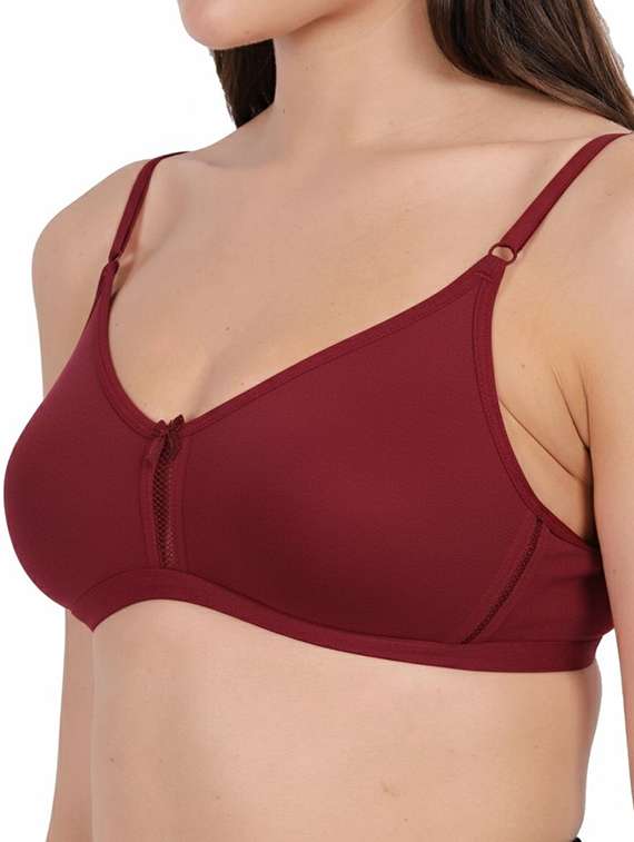 Women Pack Of 2 Solid Full Coverage Regular Bra - 22721253 -  Standard Image - 4