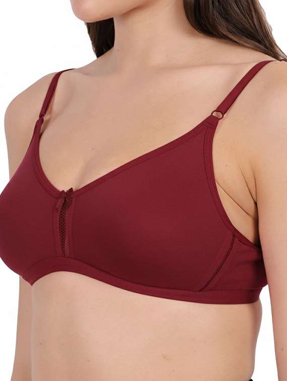 Women Pack Of 2 Solid Full Coverage Regular Bra - 22721257 -  Standard Image - 4