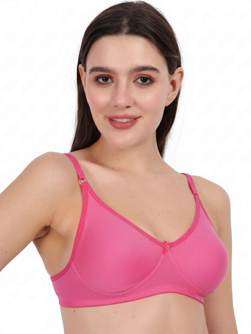 Women Pack Of 3 Solid Full Coverage Regular Bra - 22721334 -  Standard Image - 1