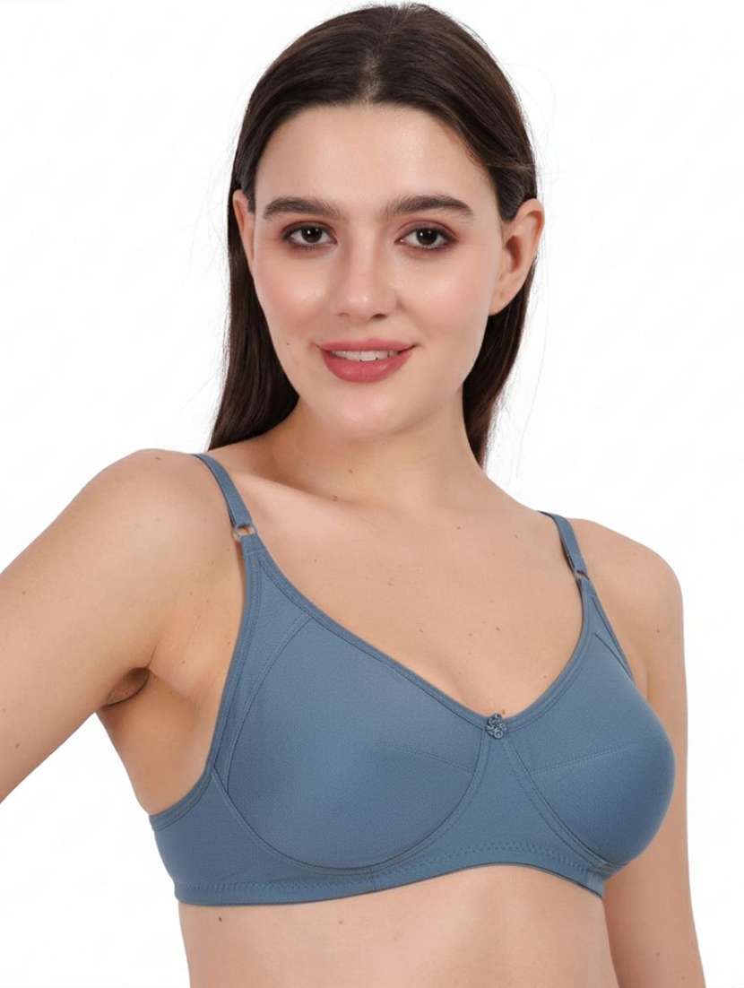 Women Pack Of 3 Solid Full Coverage Regular Bra - 22721355 -  Standard Image - 1