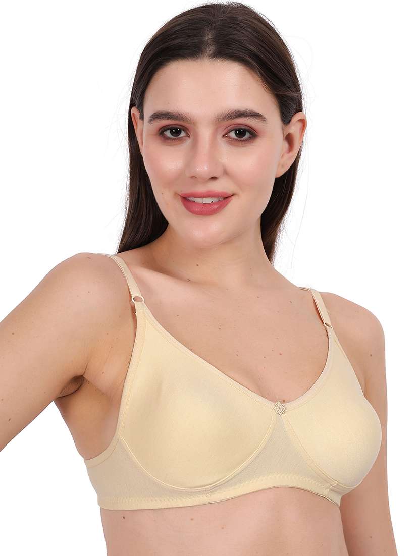 Women Pack Of 3 Solid Full Coverage Regular Bra - 22721358 -  Standard Image - 1