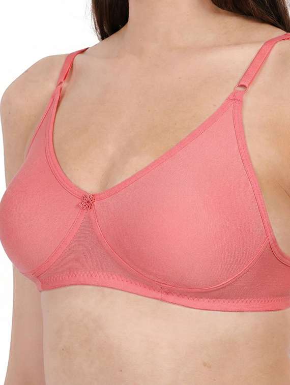 Women Pack Of 2 Solid Full Coverage Regular Bra - 22721400 -  Standard Image - 4