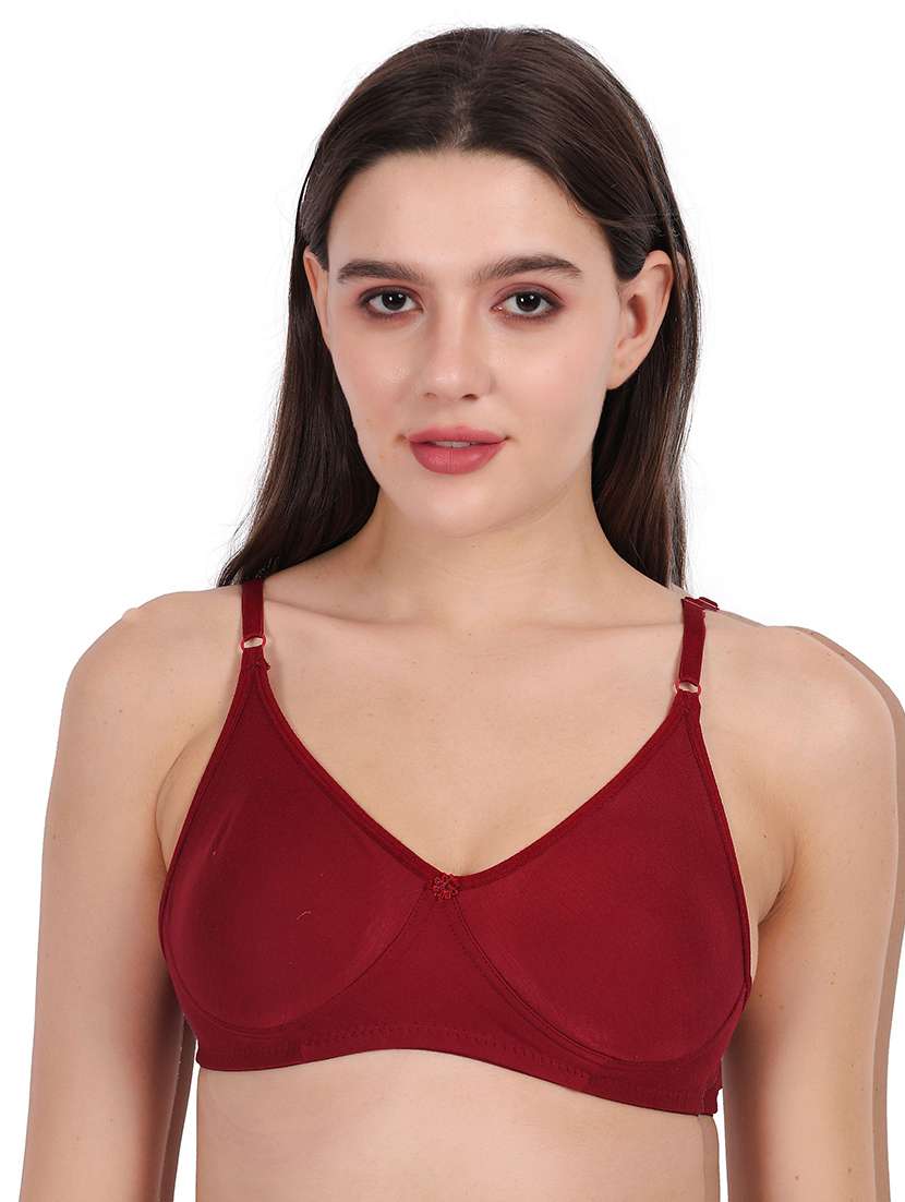Women Pack Of 2 Solid Full Coverage Regular Bra - 22721410 -  Standard Image - 1