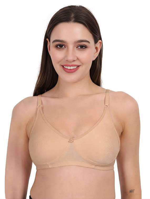 Women Pack Of 2 Solid Full Coverage Regular Bra - 22721416 -  Standard Image - 1