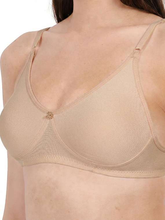 Women Pack Of 2 Solid Full Coverage Regular Bra - 22721416 -  Standard Image - 4