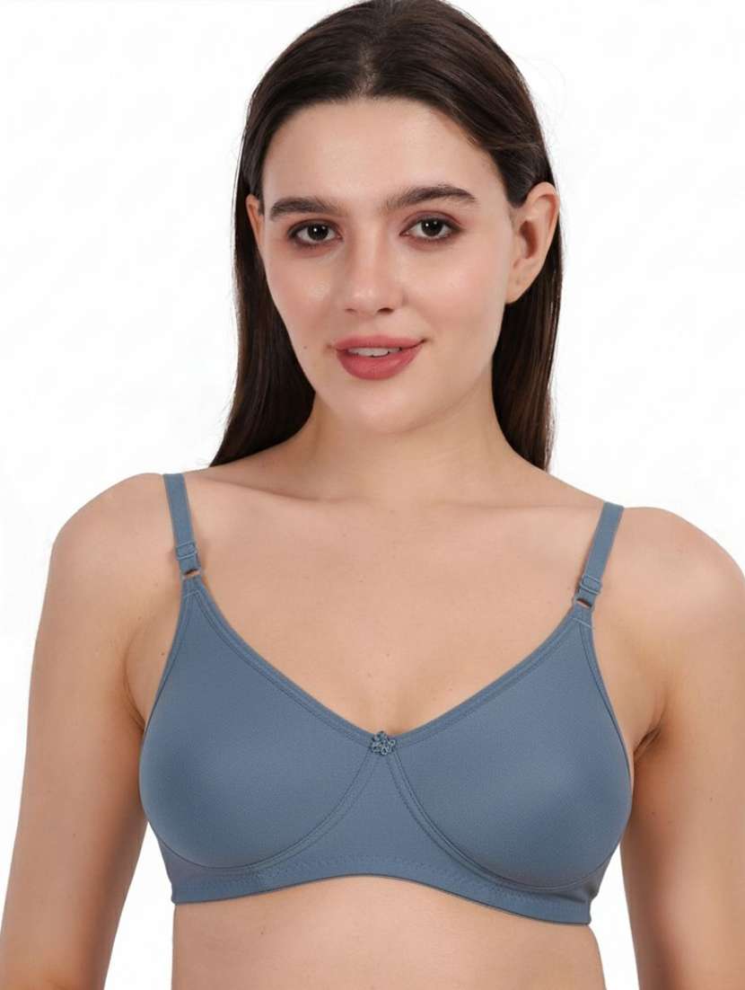 Women Pack Of 2 Solid Full Coverage Regular Bra - 22721417 -  Standard Image - 1