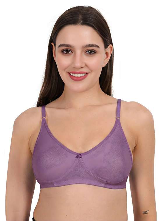 Women Pack Of 2 Solid Full Coverage Regular Bra - 22721423 -  Standard Image - 1