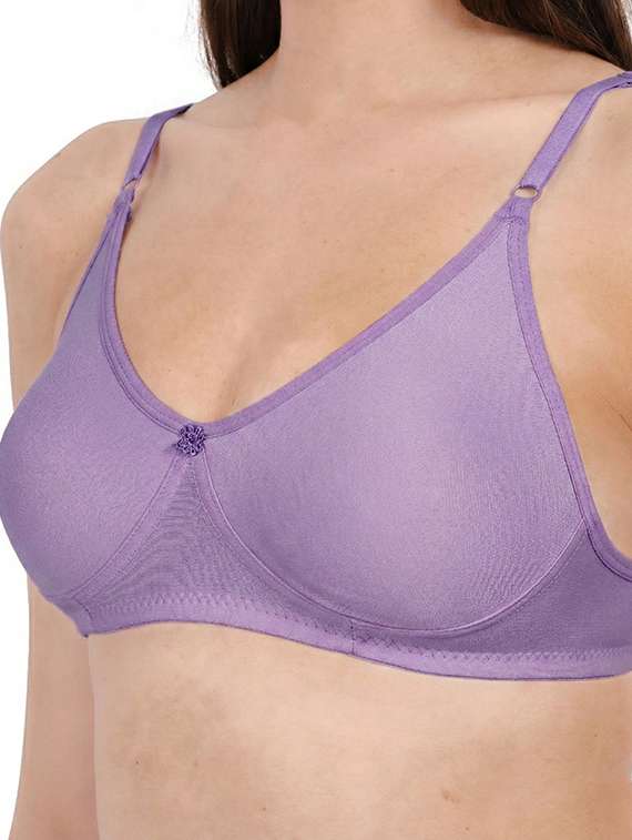 Women Pack Of 2 Solid Full Coverage Regular Bra - 22721423 -  Standard Image - 4