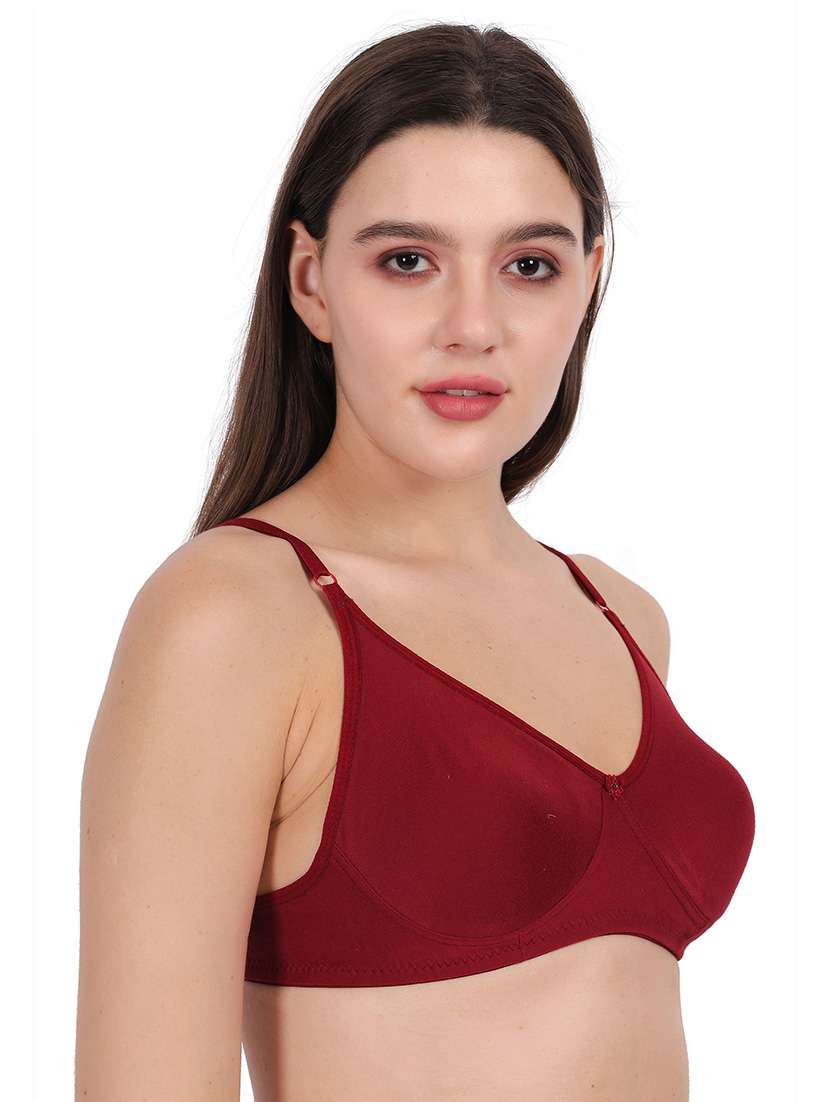 Women Pack Of 2 Solid Full Coverage Regular Bra - 22721437 -  Standard Image - 4