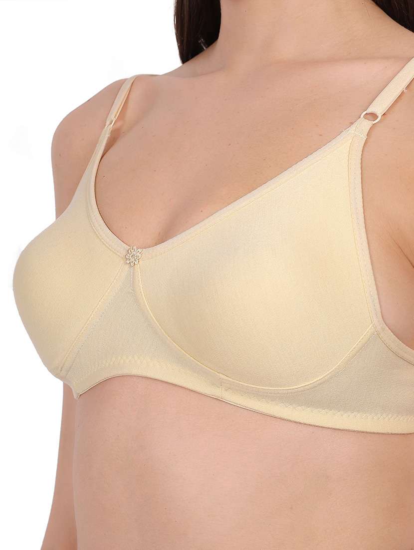 Women Pack Of 2 Solid Full Coverage Regular Bra - 22721439 -  Standard Image - 1