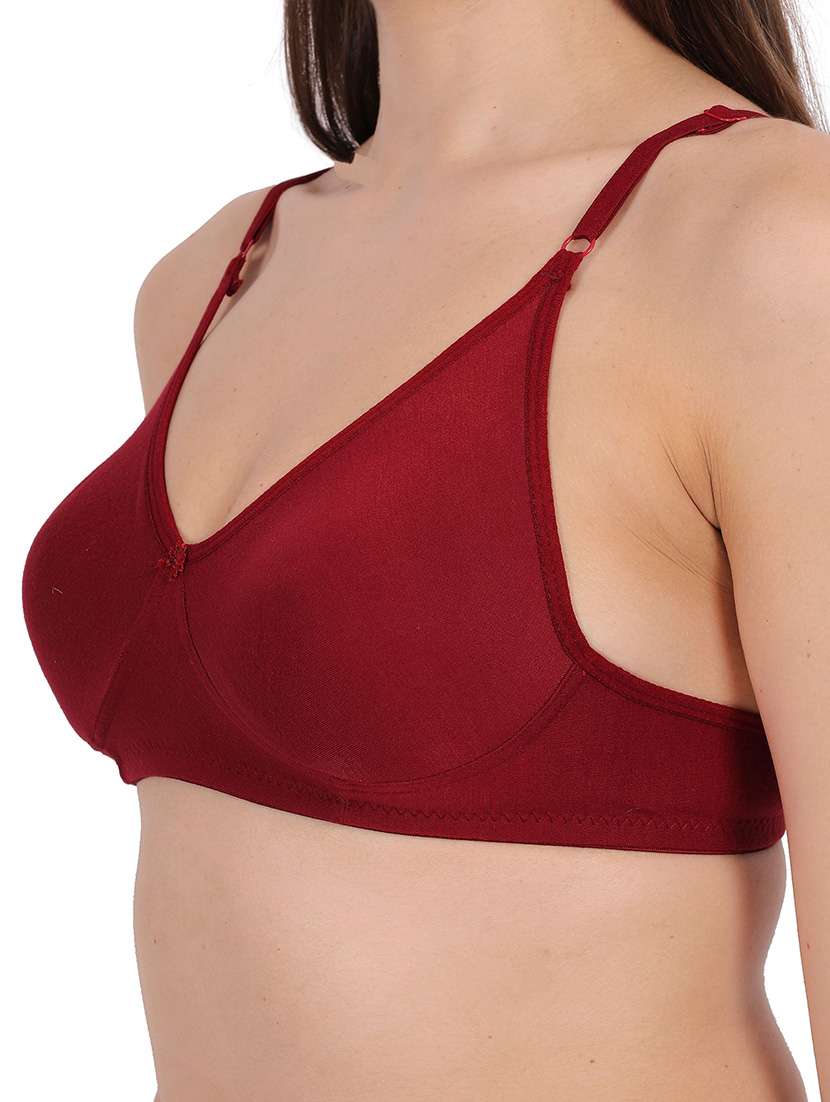 Women Pack Of 3 Solid Full Coverage Regular Bra - 22721464 -  Standard Image - 1