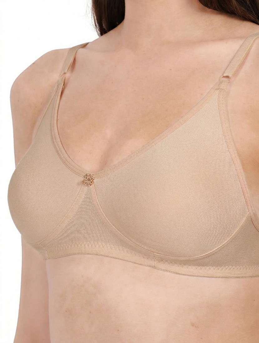 Women Pack Of 3 Solid Full Coverage Regular Bra - 22721465 -  Standard Image - 1