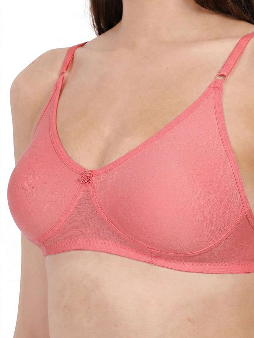 Women Pack Of 3 Solid Full Coverage Regular Bra - 22721476 -  Standard Image - 1
