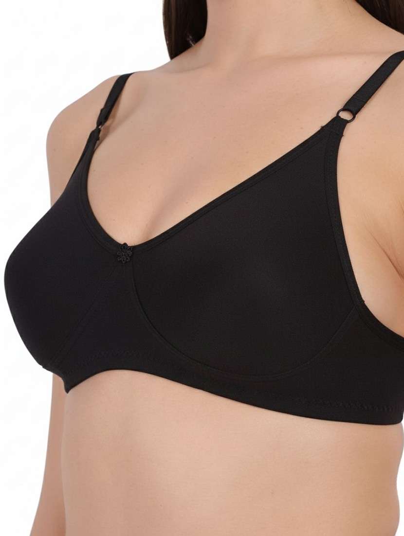 Women Pack Of 3 Solid Full Coverage Regular Bra - 22721482 -  Standard Image - 1