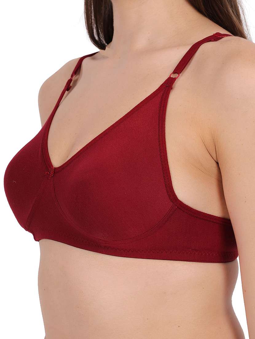 Women Pack Of 3 Solid Full Coverage Regular Bra - 22721488 -  Standard Image - 1